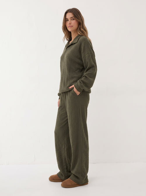 Olive knit set