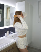 Navy Bows Short Set